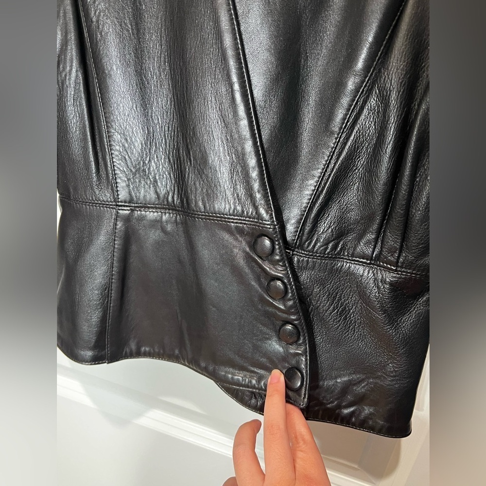 Tannery West Women’s Genuine Leather Jacket Size Small - Picture 3 of 10